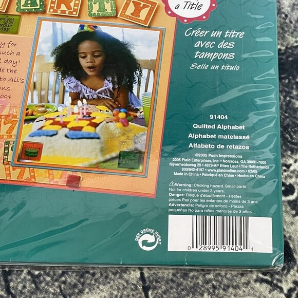 Scrapbooking Stamps QUILTED ALPHABET All Night Media 36 clear stamps 91404 - Picture 7 of 12